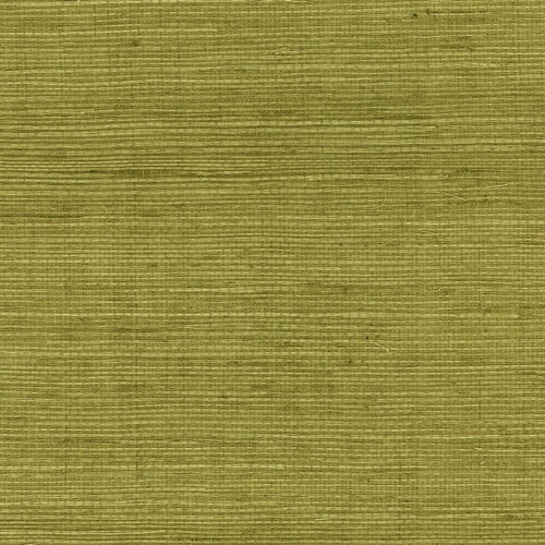 LN11804 Sisal Real Grasscloth Wallpaper Olive Green Satin Finish Lillian August Collection