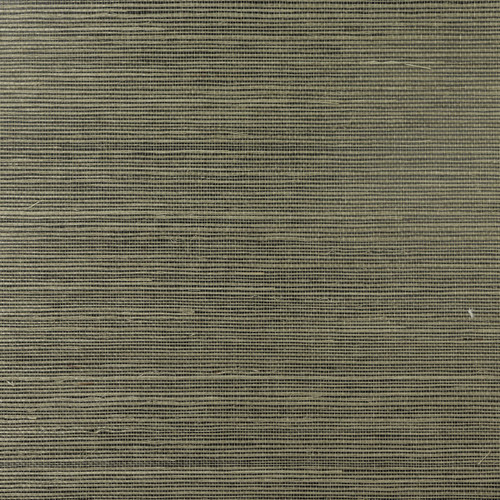 LN11870 Sisal Real Grasscloth Wallpaper Serpentine Green Satin Finish Lillian August Collection