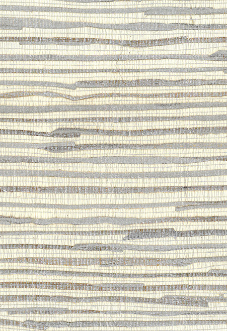 Seabrook wallpaper in Metallic Silver, Off White NA204