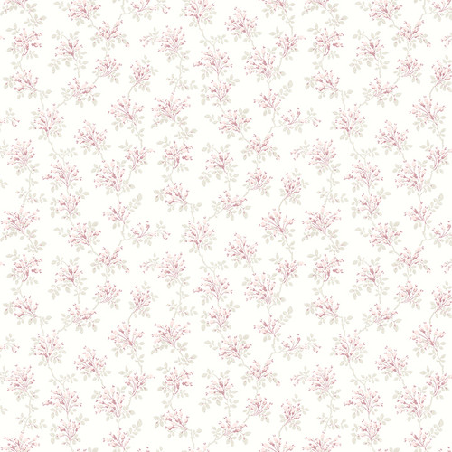 4072-70038 Sofiane Pink Botanical Trail Wallpaper Sure Strip Prepasted Wall Covering Delphine Collection from Chesapeake by Brewster Made in United States