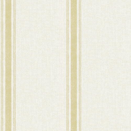 4072-70069 Linette Wheat Yellow Fabric Stripe Wallpaper Sure Strip Prepasted Wall Covering Delphine Collection from Chesapeake by Brewster Made in United States