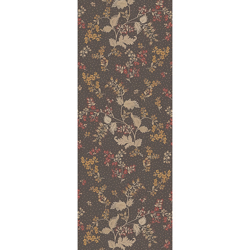 316083 Chocolate Brown Gran Broderies Wall Mural Non Woven Unpasted Wall Covering Posy Collection from Eijffinger by Brewster Made in Netherlands