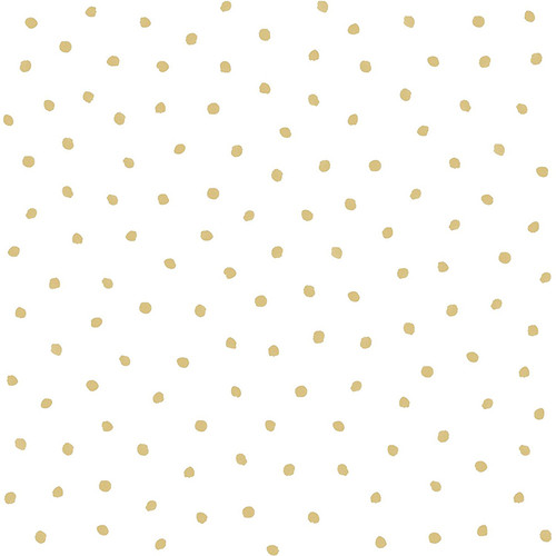 4060-138937 Pixie Gold Dots Wallpaper Non Woven Unpasted Wall Covering Fable Collection from Chesapeake by Brewster Made in Netherlands