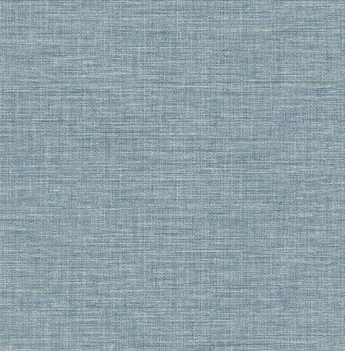 4014-26459 Exhale Sky Blue Texture Faux Grasscloth Wallpaper Non Woven Unpasted Wall Covering Seychelles Collection from A-Street Prints by Brewster Made in Great Britain