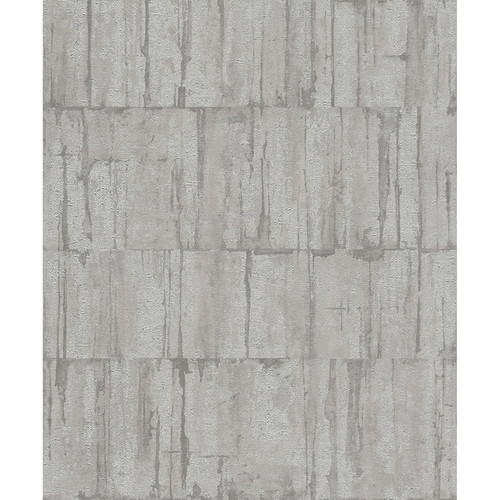 4096-560312 Buck Silver Gray Horizontal Wallpaper Industrial Style Unpasted Non Woven Wall Covering Concrete Collection from Advantage by Brewster Made in Germany