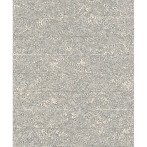 4096-554328 Seth Light Gray Triangle Wallpaper Modern Style Unpasted Non Woven Wall Covering Concrete Collection from Advantage by Brewster Made in Germany