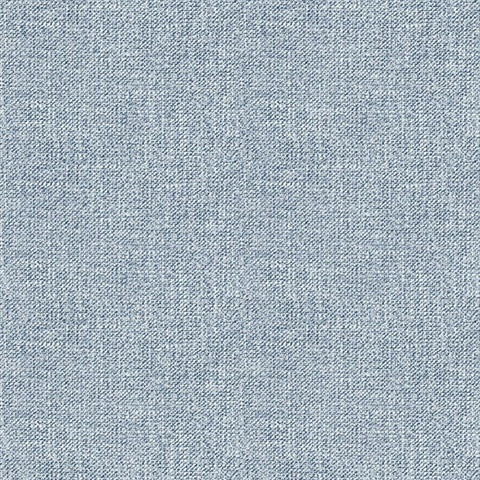 3119-13522 Waylon Denim Faux Fabric Wallpaper Country Style Prepasted Non Woven Blend Wall Covering Kindred Collection from Chesapeake by Brewster Made in United States