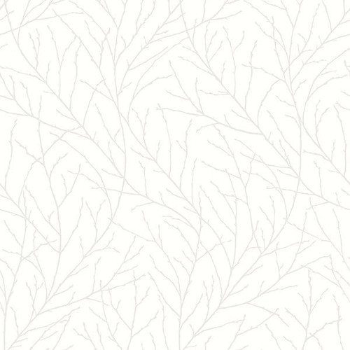 2827-7177 Branches Off-White Trees Wallpaper Modern Style Unpasted Non Woven Blend Wall Covering In Bloom Collection from Wall Vision by Brewster made in Sweden
