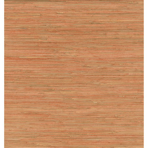 2972-86108 Shuang Coral Handmade Grasscloth Wallpaper Modern Style Unpasted Wall Covering Loom Collection from A-Street Prints by Brewster