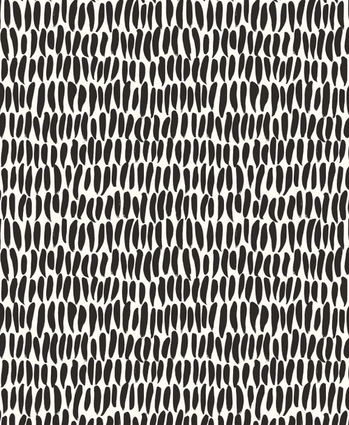 SL80000 Brushwork Inkwell Black Wallpaper Contemporary Style Wall Covering The Simple Life Collection by Seabrook Designs Made in Netherlands