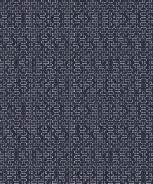 KTM1617 Capsule Geometric Denim Metallic Silver Blue Wallpaper Art Deco Style Non Woven Wall Covering Mondrian Collection from Seabrook Designs Made in Netherlands