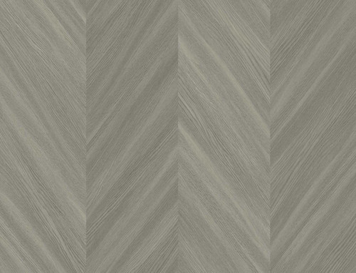 TS82107 Chevron Wood Veneer Brown Wallpaper Contemporary Style Type II 20 oz. Vinyl Wall Covering Even More Textures Collection by Seabrook Designs Made in United States