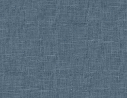 TS81902 Myrna Linen Marine Blue Wallpaper Contemporary Style Type II 20 oz. Vinyl Wall Covering Even More Textures Collection by Seabrook Designs Made in United States