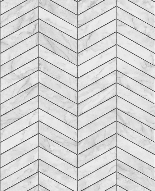 LN30400 Marbled Chevron Calcutta Charcoal Gray Wallpaper Contemporary Style Self-Adhesive Vinyl Wall Covering from Lillian August Made in United States