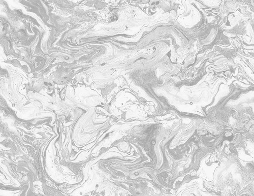 LN21003 Faux Marble Calcutta Metallic Silver Wallpaper Contemporary Style Self-Adhesive Vinyl Wall Covering from Lillian August Made in United States