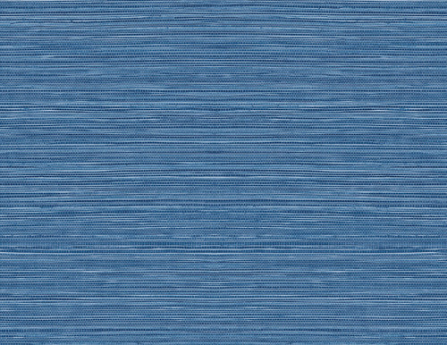 LN20802 Luxe Sisal Coastal Blue Wallpaper Contemporary Style Self-Adhesive Vinyl Wall Covering from Lillian August Made in United States
