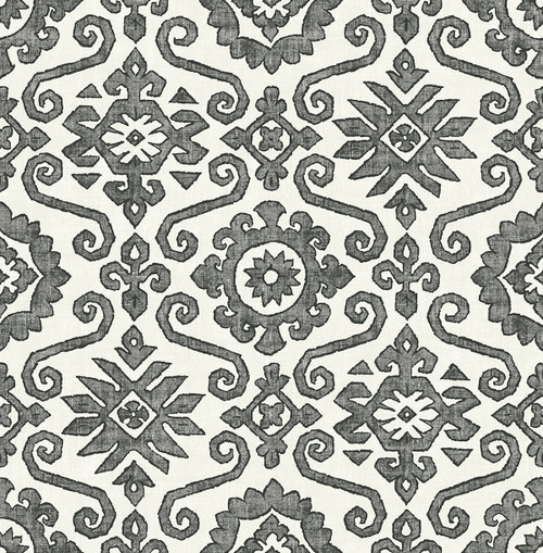 SG10800 Augustine Charcoal Linen Black Contemporary Style Wallpaper Self-Adhesive Vinyl Wall Covering Stacy Garcia Home Collection by The Sojourn Made in United States