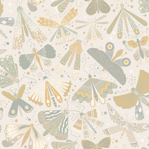 4111-63025 Flyga Light Blue Butterfly Bonanza Wallpaper Bohemian Style Unpasted Non Woven Wall Covering Briony Collection from A-Street Prints by Brewster Made in Sweden