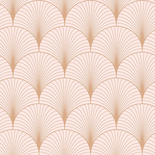 DD139229 Lempicka Pink Art Deco Motif Wallpaper Glam Style Unpasted Non Woven Wall Covering Design Department Collection from ESTA Home by Brewster Made in Netherlands