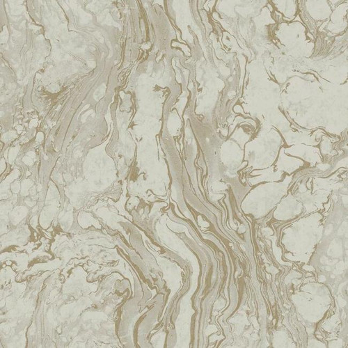 KT2225 Polished Marble Taupe Brown Modern Theme Unpasted Non Woven Wallpaper from Ronald Reddings 24 Karat Made in United States