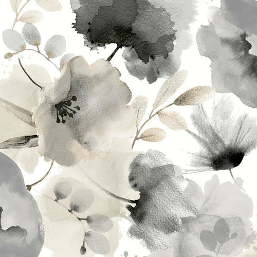 BL1771 Watercolor Bouquet Charcoal Floral Theme Unpasted Non Woven Wallpaper from Blooms Second Edition Resource Library