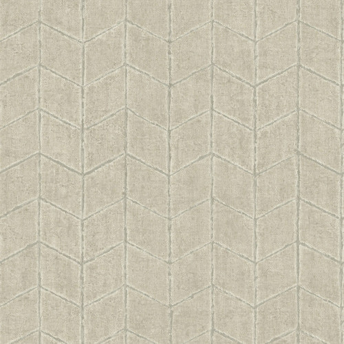 OI0643 Flatiron Geometric Taupe Brown Geometric Theme Unpasted Non Woven Wallpaper from New Origins Made in United States