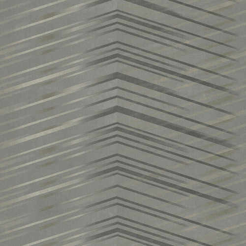 DT5052 Glistening Chevron Non Woven CharcoalBlack Gray Unpasted Paper Geometric Wallpaper from Candice Olsen After Eight Collection Made in United States