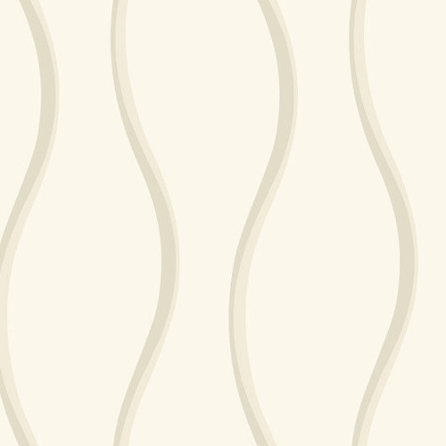 DT5112 Unfurl Off White Cream Unpasted Non Woven Contemporary Wallpaper from Candice Olsen After Eight Collection Made in United States