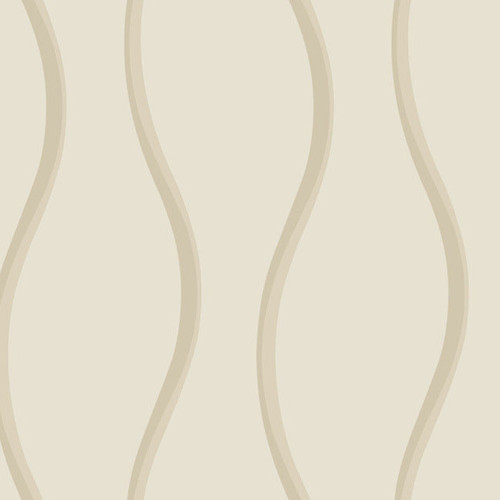 DT5111 Unfurl Cream Beige Unpasted Non Woven Contemporary Wallpaper from Candice Olsen After Eight Collection Made in United States