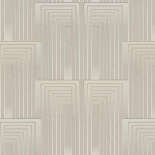 DT5071 Vanishing Pearl Taupe Beige Unpasted Paper Geometric Wallpaper from Candice Olsen After Eight Collection Made in United States