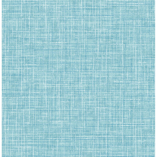 4046-26352 Emerson Linen Aqua Blue Graphics Theme Unpasted Non Woven Wallpaper from Aura by A-Street Prints Made in Great Britain