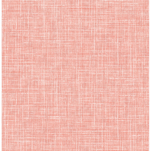 4046-26355 Emerson Linen Coral Pink Graphics Theme Unpasted Non Woven Wallpaper from Aura by A-Street Prints Made in Great Britain