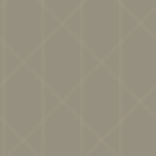 4074-26609 Walcott Stitched Trellis Light Gray Graphics Theme Unpasted Non Woven Wallpaper from Georgia by A-Street Prints Made in Great Britain