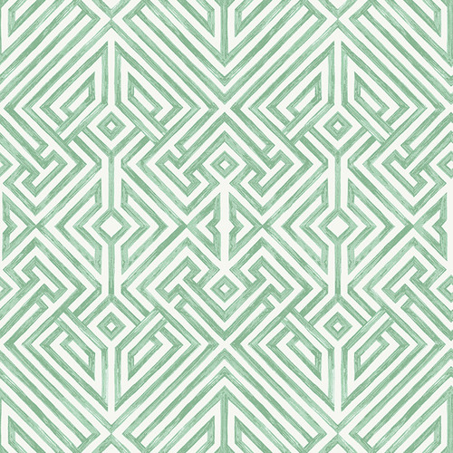 4120-26850 Lyon Geometric Key Green Graphics Theme Unpasted Non Woven Wallpaper from Middleton by A-Street Prints Made in Great Britain