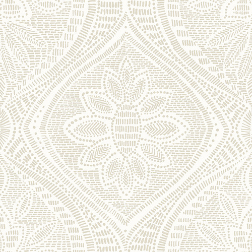 4074-26639 Scout Floral Ogee Light Gray Botanical Theme Unpasted Non Woven Wallpaper from Georgia by A-Street Prints Made in Great Britain