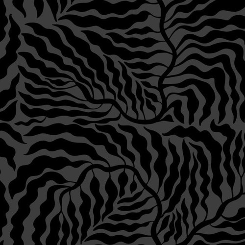 AG2062 Fern Fronds Black Gray Abstract Theme Unpasted Non Woven Wallpaper from Artistic Abstract