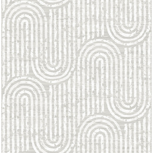 4034-26787 Trippet Zen Waves Bone Off White Graphics Theme Non Woven Wallpaper from Scott Living III by A-Street Prints Made in Great Britain