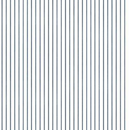 AST4971 Oliver Simple Stripe Navy Blue Graphics Theme Non Woven Wallpaper from Erin Gates by A-Street Prints Made in United States