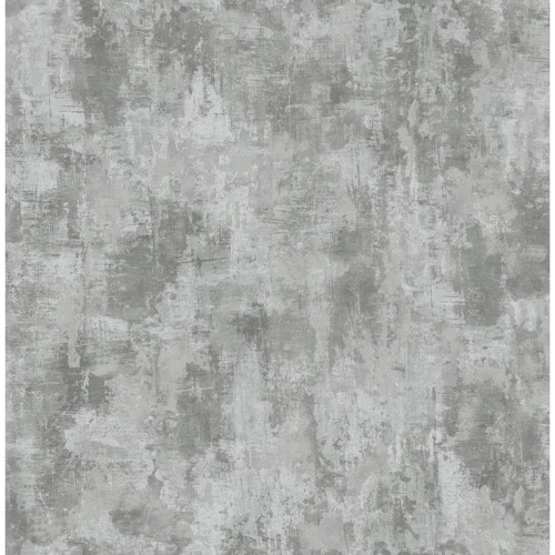 4157-43063 Cierra Stucco Pewter Gray Modern Style Unpasted Paper Wallpaper Curio Collection Made in Great Britain