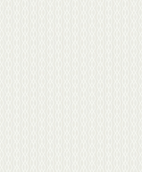 ZN52407 Miniature Ogee Linen Geometric Theme Nonwoven Unpasted Wallpaper Black & White Collection Made in Netherlands