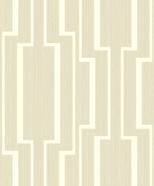 1302505 Large Geo Beige Geometric Theme Nonwoven Unpasted Wallpaper Black & White Collection Made in Netherlands