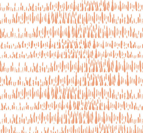 LW52106F Brush Marks Fabric Orangesicle Abstract Theme Cotton Linen Blend Unpasted Wallpaper Living with Art Collection Made in United States