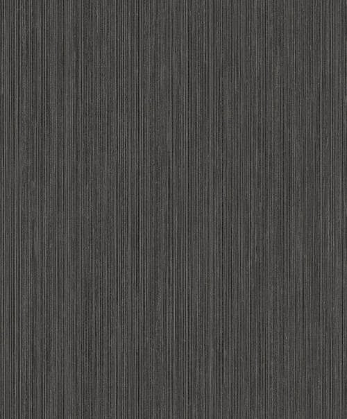 1430520 Vertical Stria Onyx Stripe Theme Nonwoven Unpasted Wallpaper Black & White Collection Made in Netherlands