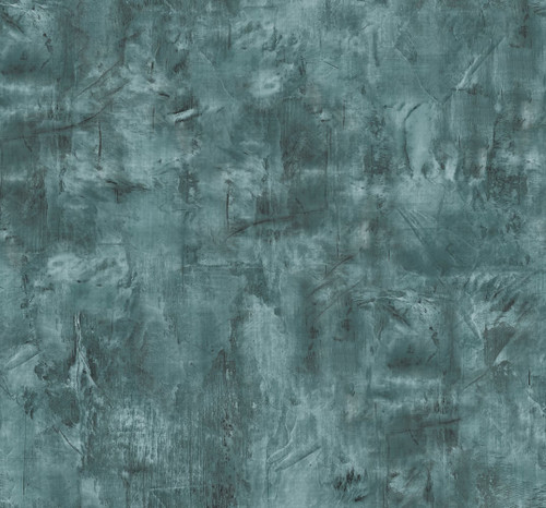LW51704 Rustic Stucco Faux Emerald Faux Theme Heavyweight Acrylic Coated Paper (FSC) Unpasted Wallpaper Living with Art Collection Made in United States