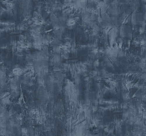 LW51702 Rustic Stucco Faux Denim Blue Faux Theme Heavyweight Acrylic Coated Paper (FSC) Unpasted Wallpaper Living with Art Collection Made in United States