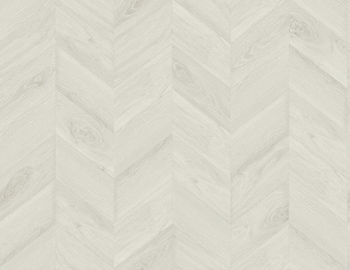 LN40805 Keone Bay Chevron Pearl Grey Wood Theme 20 oz. Type II Vinyl Unpasted Wallpaper Coastal Haven Collection Made in United States