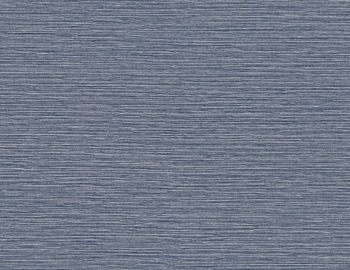 LN40402 Tiger Island Faux Sisal Denim Blue Faux Grasscloth Theme 20 oz. Type II Vinyl Unpasted Wallpaper Coastal Haven Collection Made in United States