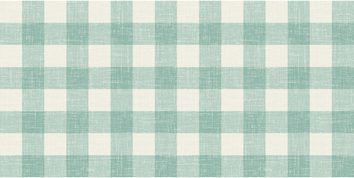 FC62914F Bebe Linen Fabric Minty Meadow Plaid Theme Cotton Linen Blend Unpasted Wallpaper French Country Collection Made in United States