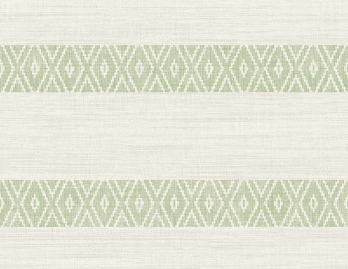 LN40104 Alani Geo Stripe Aloe Stripe Theme 20 oz. Type II Vinyl Unpasted Wallpaper Coastal Haven Collection Made in United States