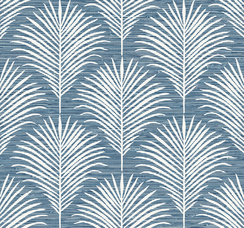 NW53812 Grassland Palm Blue Lagoon Botanical Theme Vinyl Self-Adhesive Wallpaper NextWall Peel & Stick Collection Made in United States